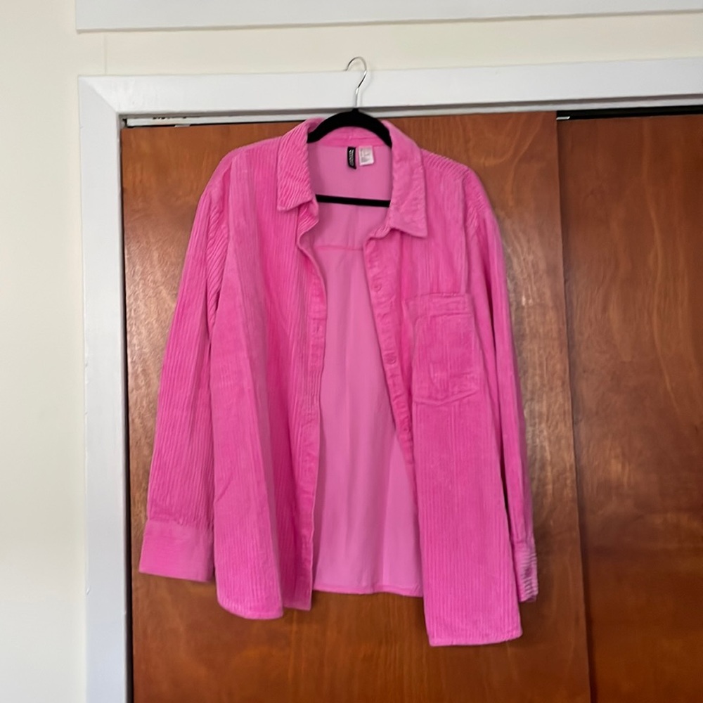 Corduroy shacket